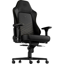 Кресло NOBLECHAIRS HERO Black/Gold (NBL-HRO-PU-GOL)