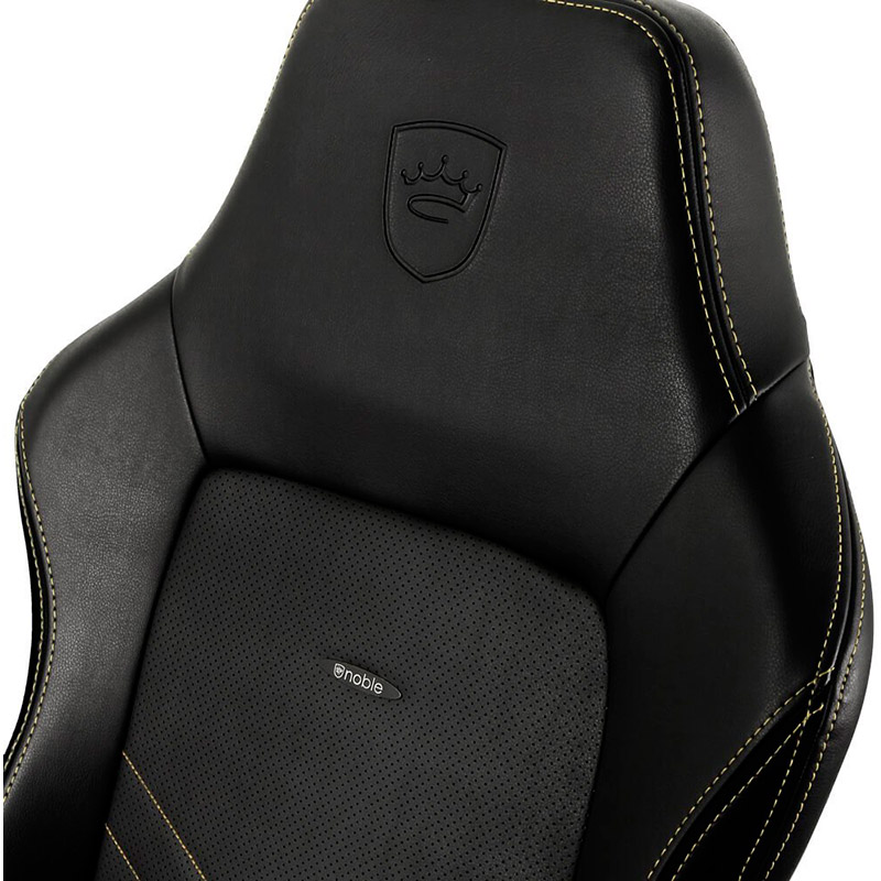 Кресло NOBLECHAIRS HERO Black/Gold (NBL-HRO-PU-GOL) Материал корпуса металл