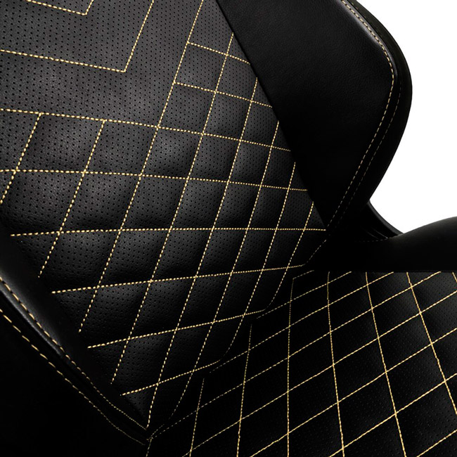 Внешний вид Кресло NOBLECHAIRS HERO Black/Gold (NBL-HRO-PU-GOL)