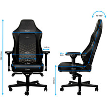 Кресло NOBLECHAIRS HERO Black/Gold (NBL-HRO-PU-GOL)