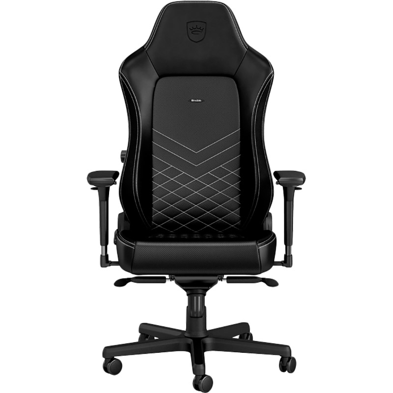 Кресло NOBLECHAIRS HERO Black/Platinum White (NBL-HRO-PU-BPW) Тип для геймера