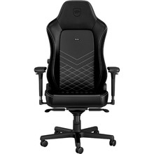 Кресло NOBLECHAIRS HERO Black/Platinum White (NBL-HRO-PU-BPW)