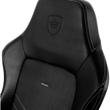 Кресло NOBLECHAIRS HERO Black/Platinum White (NBL-HRO-PU-BPW)