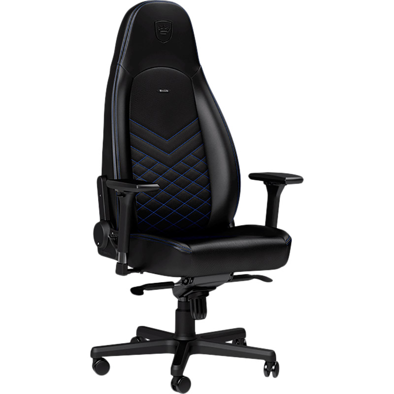 Кресло NOBLECHAIRS ICON Black/Blue (NBL-ICN-PU-BBL) Материал обивки кожзаменитель