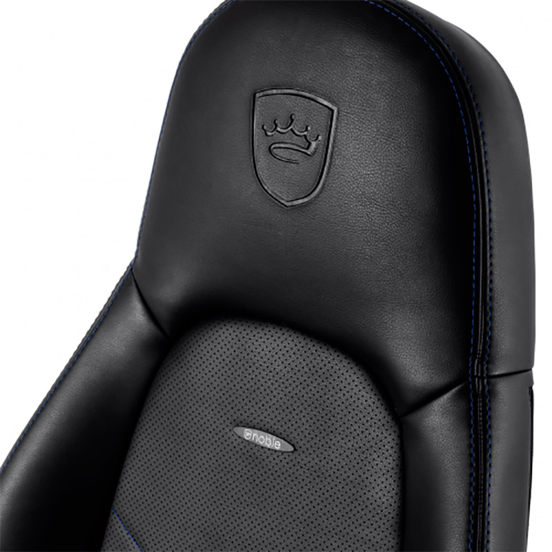 Фото Кресло NOBLECHAIRS ICON Black/Blue (NBL-ICN-PU-BBL)