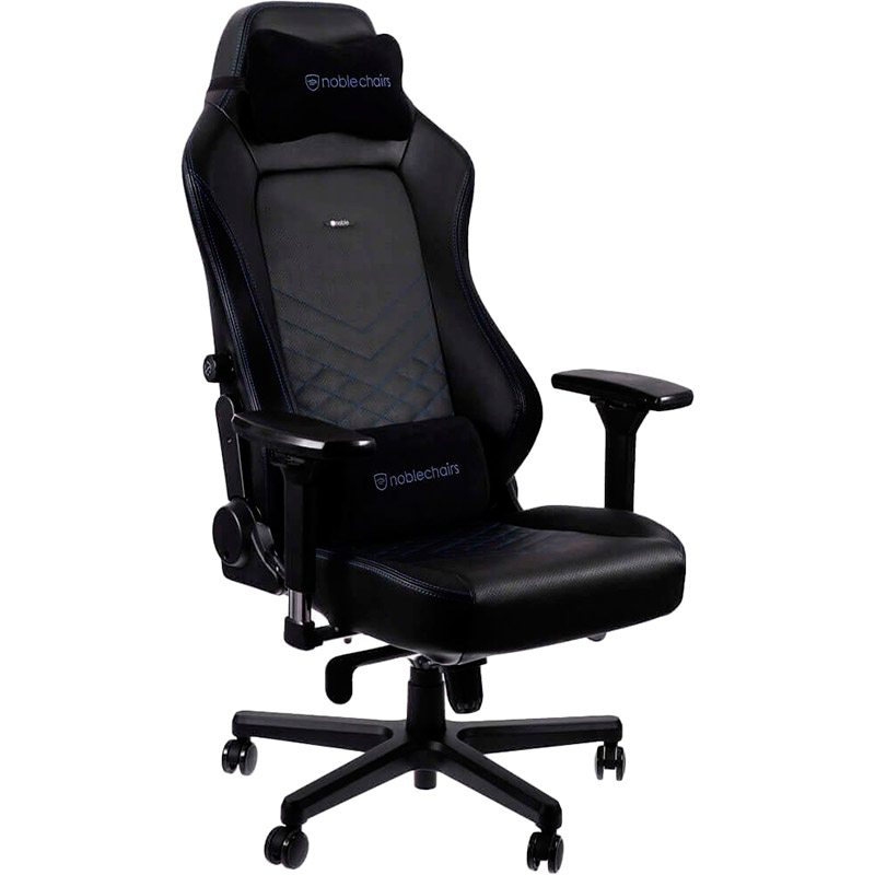 Крісло NOBLECHAIRS HERO Black/Blue (NBL-HRO-PU-BBL)