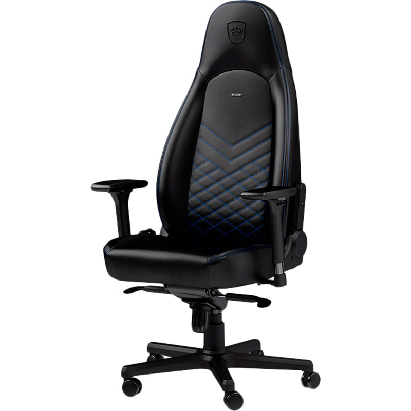 Крісло NOBLECHAIRS HERO Black/Blue (NBL-HRO-PU-BBL) Матеріал корпусу метал