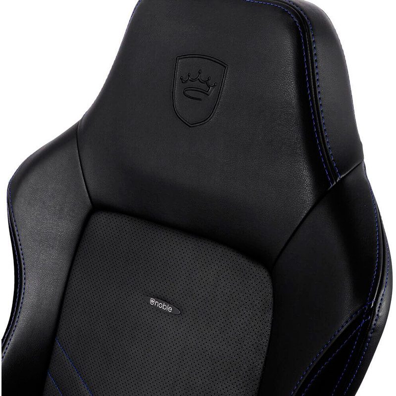 Зовнішній вигляд Крісло NOBLECHAIRS HERO Black/Blue (NBL-HRO-PU-BBL)