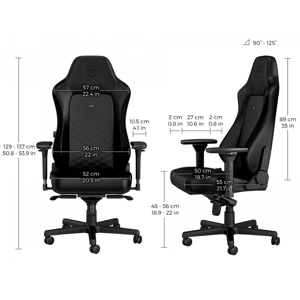 Изображение Кресло NOBLECHAIRS HERO Gaming Black Edition (NBL-HRO-PU-BED)