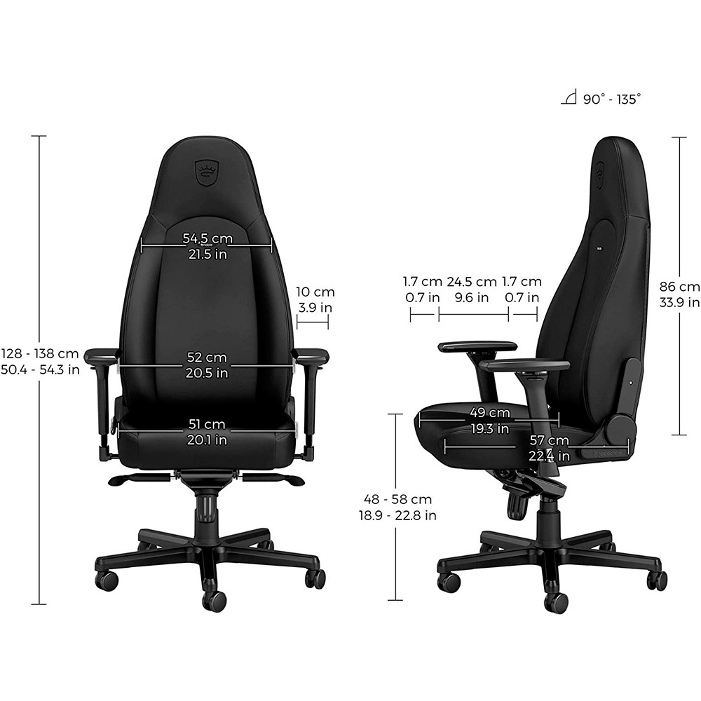 Заказать Кресло NOBLECHAIRS ICON Gaming Black Edition (NBL-ICN-PU-BED)