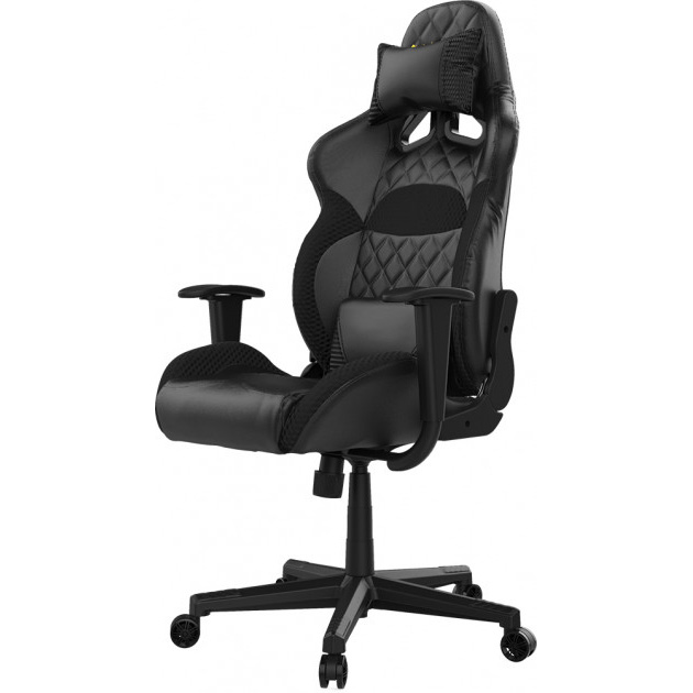Крісло Gamdias Zelus E1 Gaming Chair Black (4712960133686) Матеріал оббивки шкірозамінник