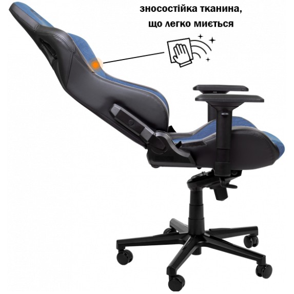 Крісло GT RACER X-8005 Light Blue / Black Матеріал корпусу метал