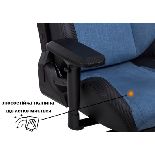 Зовнішній вигляд Крісло GT RACER X-8005 Light Blue / Black
