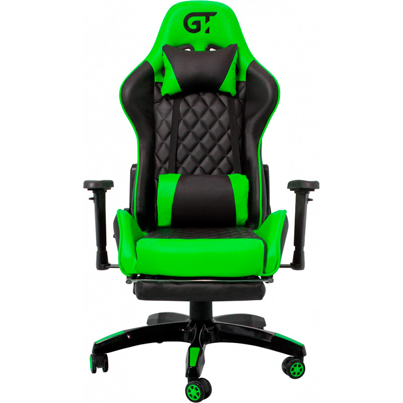 

Кресло GT RACER X-2526 Black/Green, X-2526 Black/Green