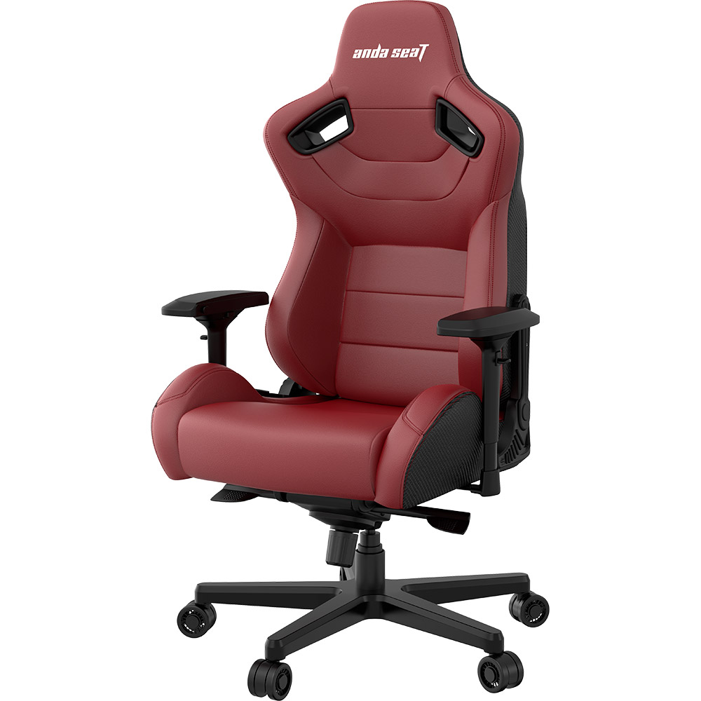 Кресло ANDA SEAT Kaiser 2 Black/Maroon Size XL (AD12XL-02-AB-PV/C-A05) Материал обивки кожзаменитель