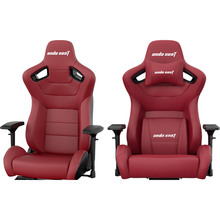 Кресло ANDA SEAT Kaiser 2 Black/Maroon Size XL (AD12XL-02-AB-PV/C-A05)