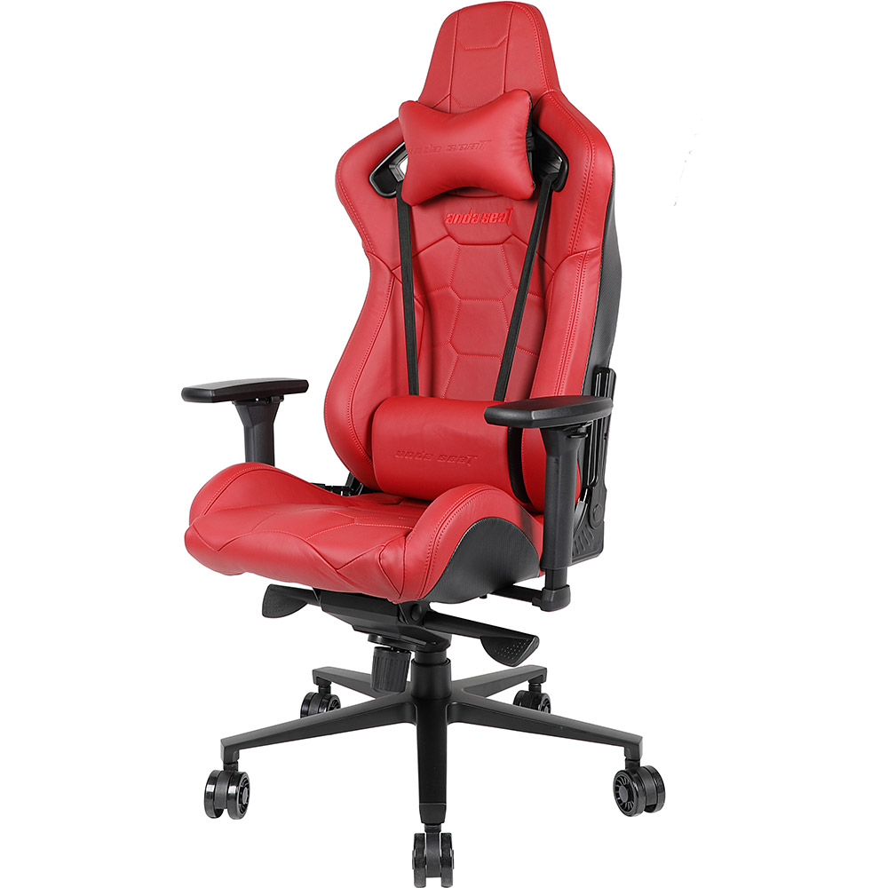 Крісло ANDA SEAT Dracula Black/Red Size M (AD14-DS-03-RB-L/C-R01) Матеріал оббивки шкіра