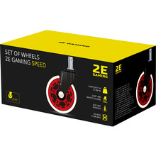 Комплект роликов 2E Gaming Speed Red 76 мм 5 шт (2E-GWH-001-RD)