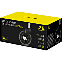 Комплект роликов 2E Gaming UNIVERSAL 64 мм 5 шт Black (2E-GWH-003-BK)