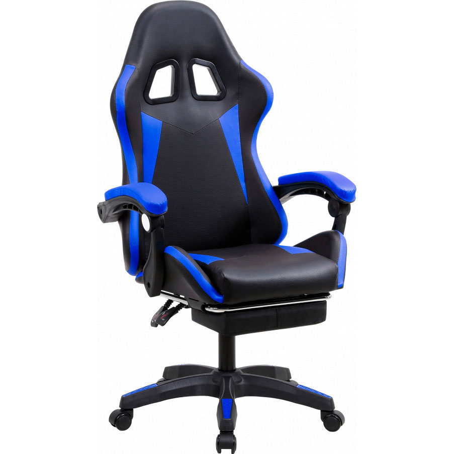 Кресло GT RACER X-2323 Black/Blue Тип для геймера