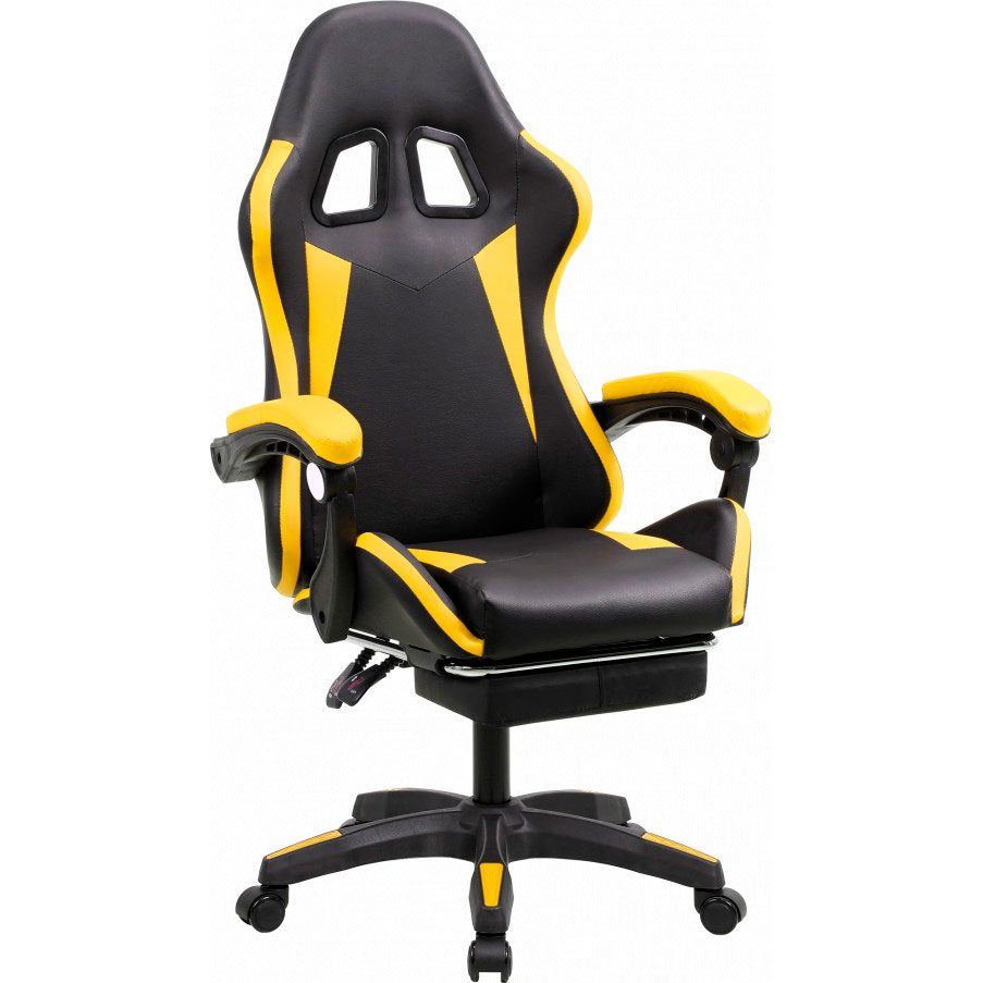 Крісло GT RACER X-2323 Black/Yellow Тип для геймера