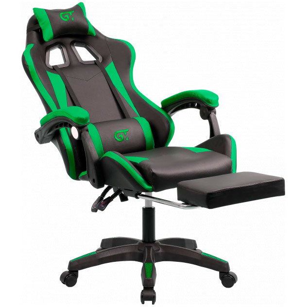 Крісло GT RACER X-2323 Black / Green Матеріал оббивки шкірозамінник