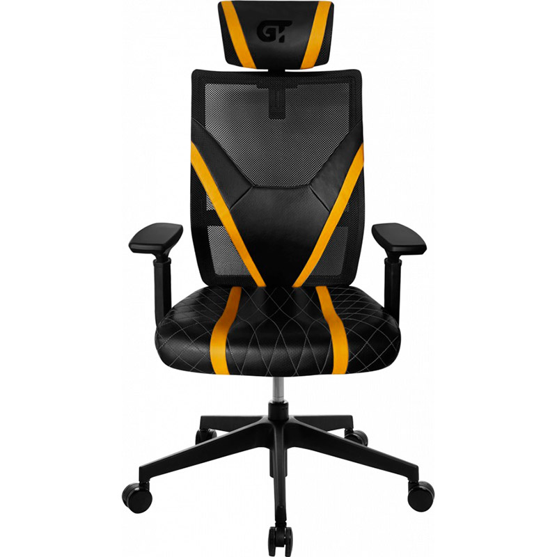 Крісло GT RACER X-6674 Black Yellow