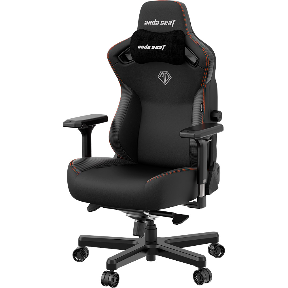 Крісло ANDA SEAT Kaiser 3 Size XL Black (AD12YDC-XL-01-B-PVC) Матеріал оббивки шкірозамінник