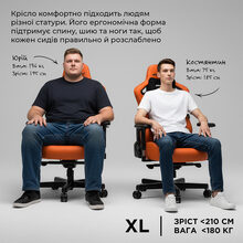 Кресло ANDA SEAT Kaiser 3 Size XL Black (AD12YDC-XL-01-B-PVC)