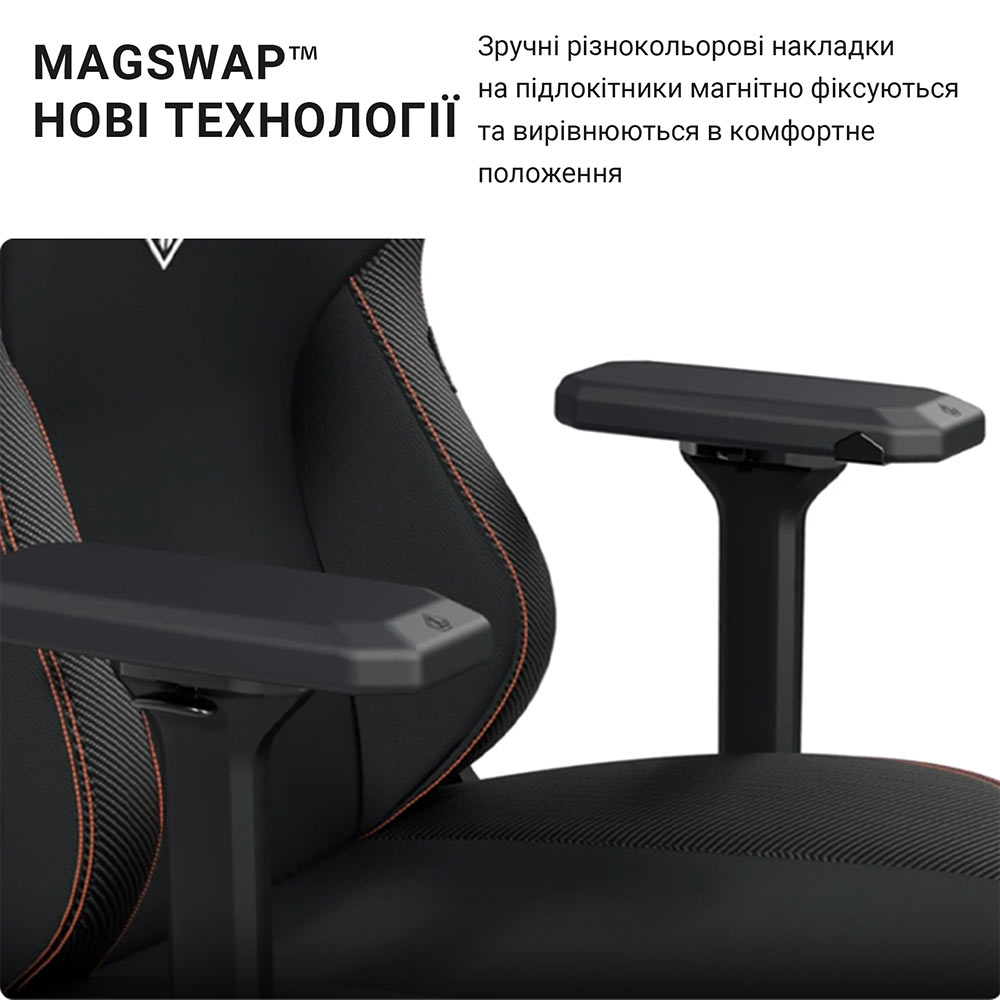 Фото Крісло ANDA SEAT Kaiser 3 Size XL Black (AD12YDC-XL-01-B-PVC)
