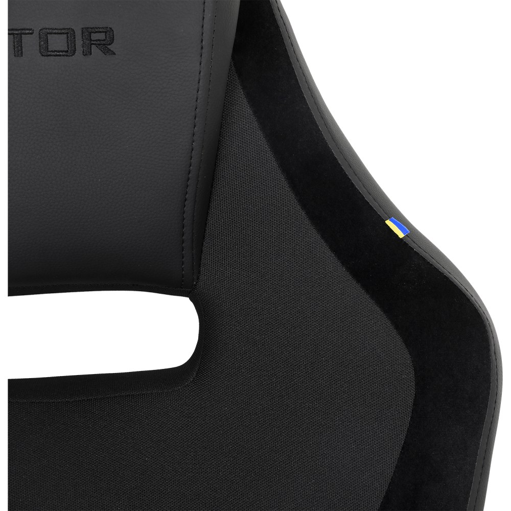 Зовнішній вигляд Крісло HATOR Flash Alcantara Black (HTC-400)