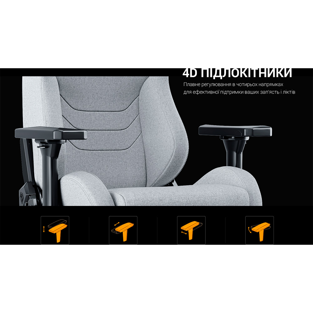 В интернет магазине Кресло Anda Seat Kaiser Frontier XL Grey (AD12YXL-17-G-F)