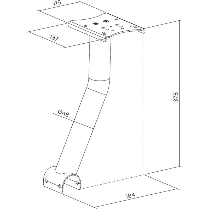 Зовнішній вигляд Кріплення шифтера для кокпіту GamePro RS004