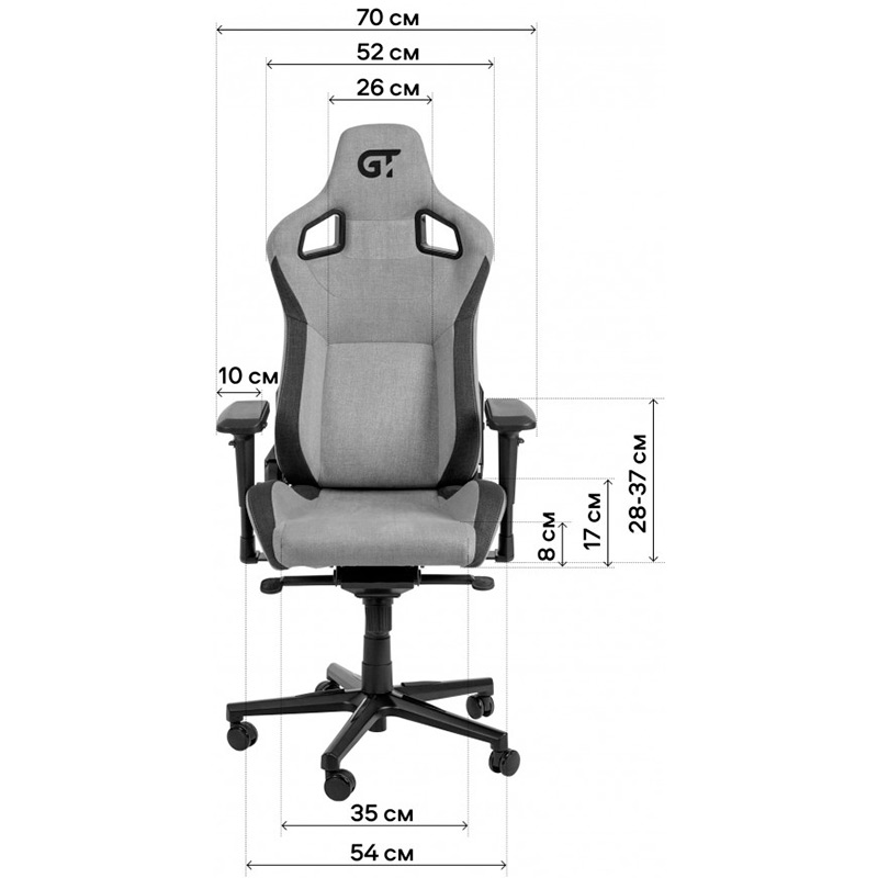 В інтернет магазині Крісло GT RACER X-8005 Dark Gray