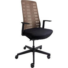 Крісло INTERSTUHL PUREis3 Swivel chair PU213 (mesh beige grey/manhattan black)