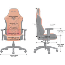 Кресло ANDA SEAT Phantom 3 Tiger edition Orange PVC Size L (AD18Y-14-OB-PV/C)