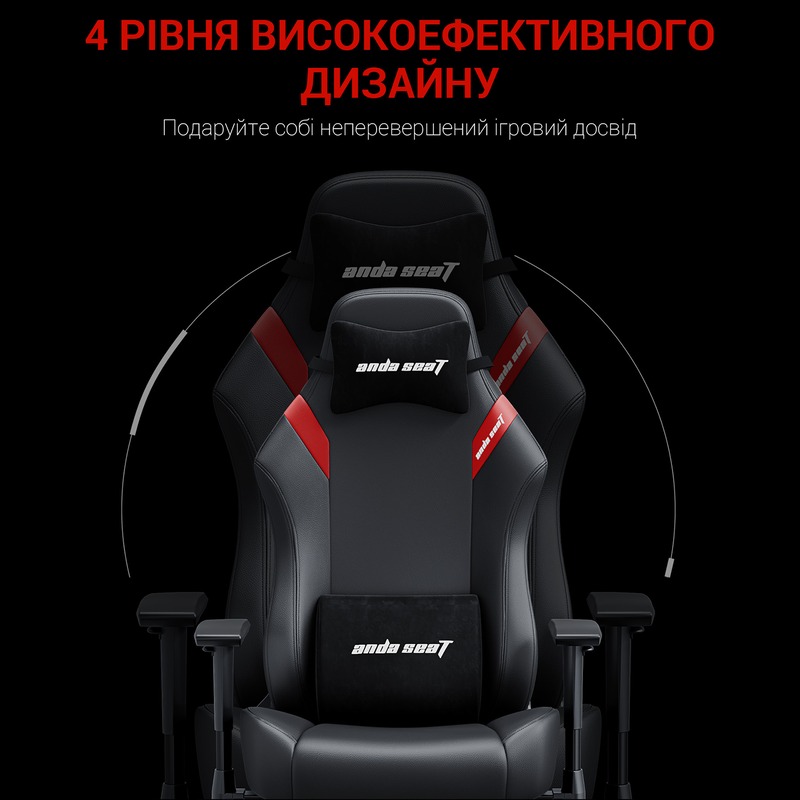 В інтернет магазині Крісло ANDA SEAT Luna Size L Black/Red PVC