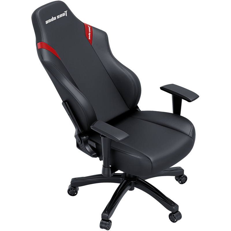 Крісло ANDA SEAT Luna Size L Black/Red PVC Ширина сидіння 52