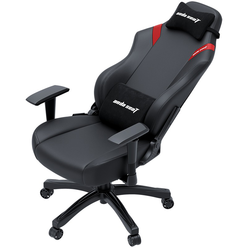 Крісло ANDA SEAT Luna Size L Black/Red PVC Вторинний колір червоний