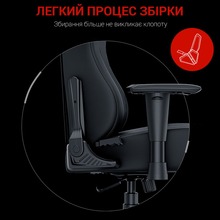 Крісло ANDA SEAT Luna Size L Black/Red PVC