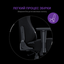 Крісло ANDA SEAT Luna Size L Black Fabric(AD18-44-B-F)