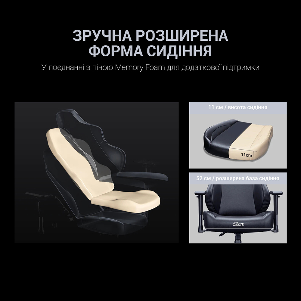 Фото 17 Кресло ANDA SEAT Luna Size L Grey Fabric(AD18-44-G-F)