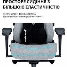 Крісло ANDA SEAT Kaiser 3 Pro Size XL Black Fabric (AD12YDC-XL-01-B-CF-B02)