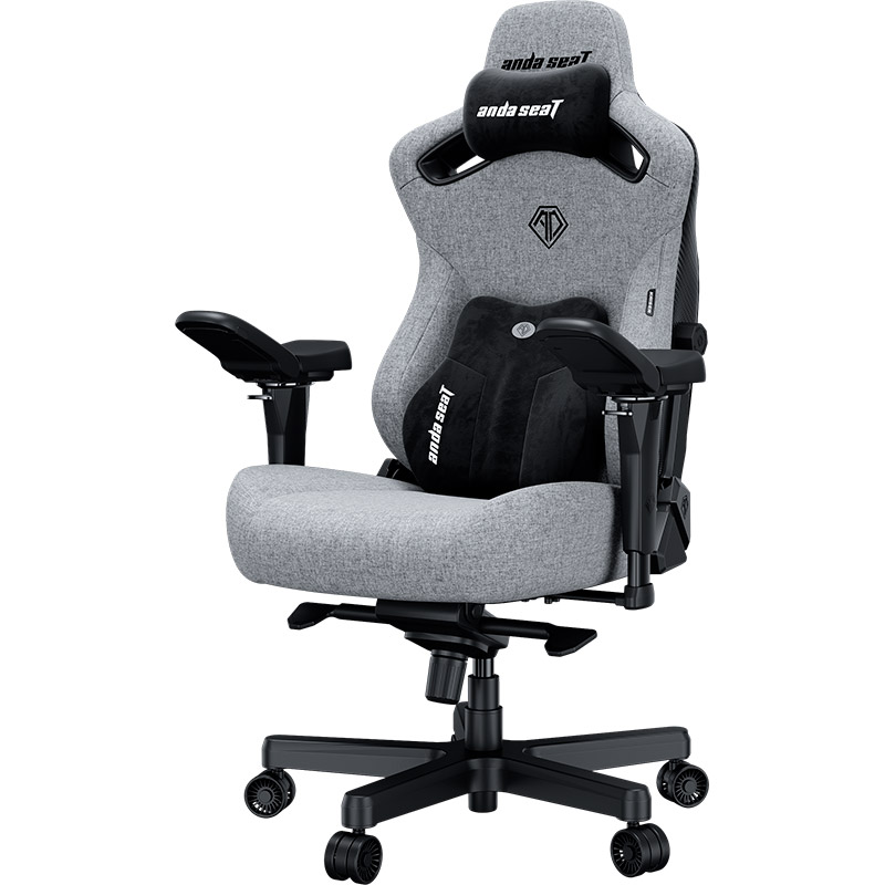 Крісло ANDA SEAT Kaiser 3 Pro Size XL Grey Fabric (AD12YDC-XL-01-G-PV/F-G02) Матеріал оббивки тканина