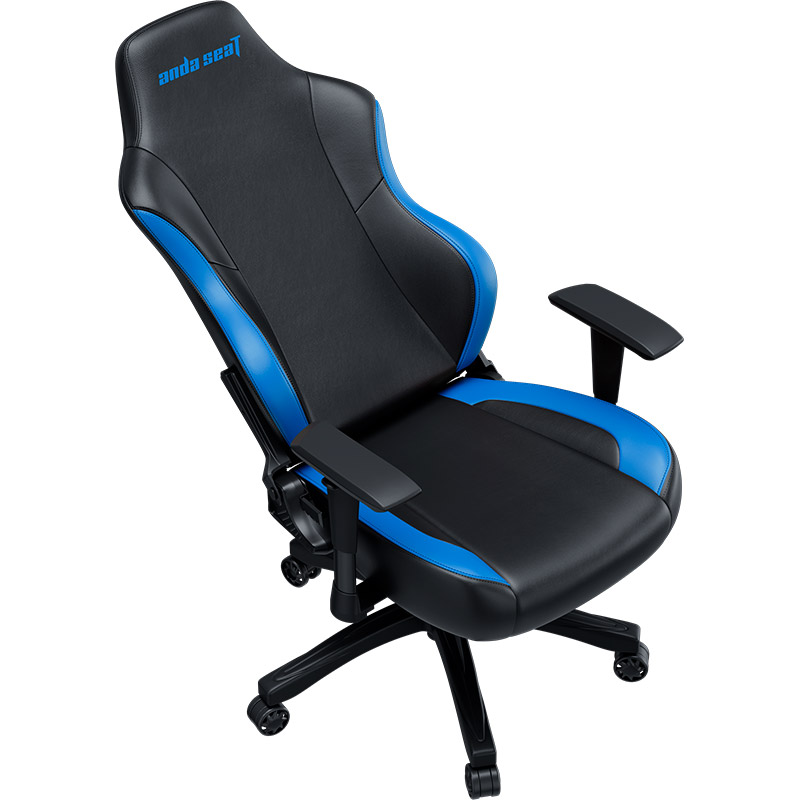 Крісло ANDA SEAT Luna Color Size L Black/Blue PVC (AD18-48-BS-PV) Тип для геймера