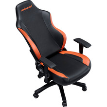 Крісло ANDA SEAT Luna Color Size L Black/Orange PVC (AD18-48-BO-PV)