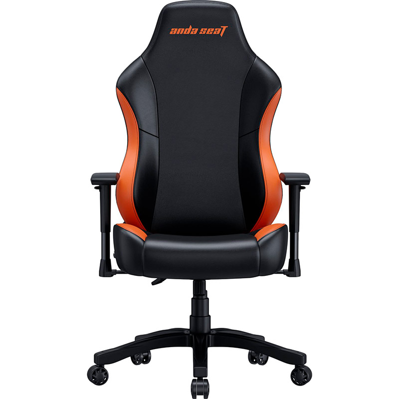 Крісло ANDA SEAT Luna Color Size L Black/Orange PVC (AD18-48-BO-PV) Тип для геймера