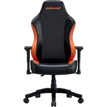 Крісло ANDA SEAT Luna Color Size L Black/Orange PVC (AD18-48-BO-PV)