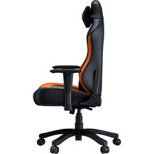 Крісло ANDA SEAT Luna Color Size L Black/Orange PVC (AD18-48-BO-PV)