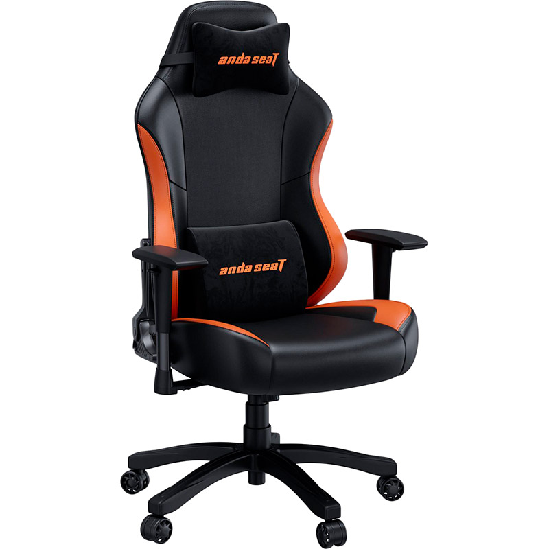 Покупка Крісло ANDA SEAT Luna Color Size L Black/Orange PVC (AD18-48-BO-PV)